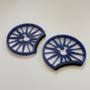 Glitter Blue Fun Wheel Ears